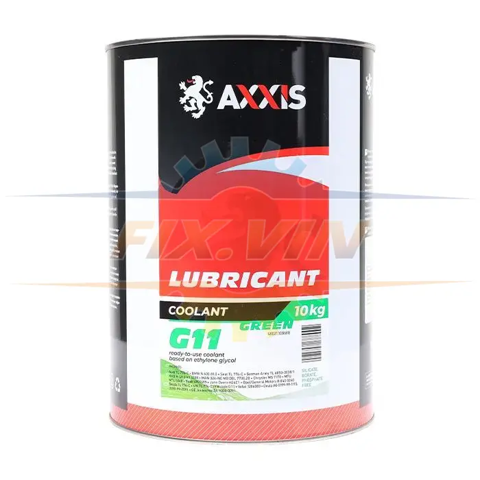 Антифриз зелений G11 Сoolant 10л AXXIS Ax-1016 (фото 1)