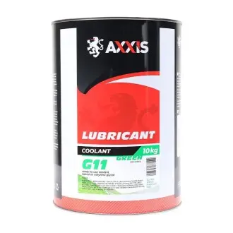 Антифриз зелений G11 Сoolant 10л AXXIS Ax-1016