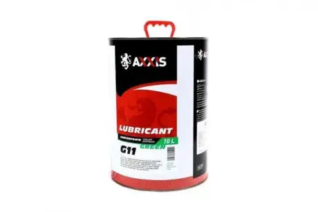 Антифриз Зелений концентрат G11 -80C 10л AXXIS Ax-1019