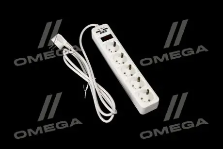Мережевий фільтр-подовжувач з USB2 Optima Base 5 1,8m WHITE провід 3*0,75мм2 <> AXXIS Ax-1267