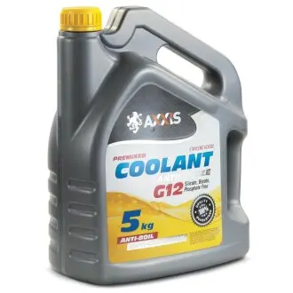 Антифриз G12 жовтий -30°C 5л AXXIS AX-2008 (фото 1)