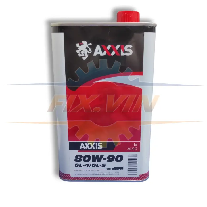 Олива трансміс. 80W-90 GL-4/GL-5 (Каністра 1л) AXXIS AX-2057 (фото 1)