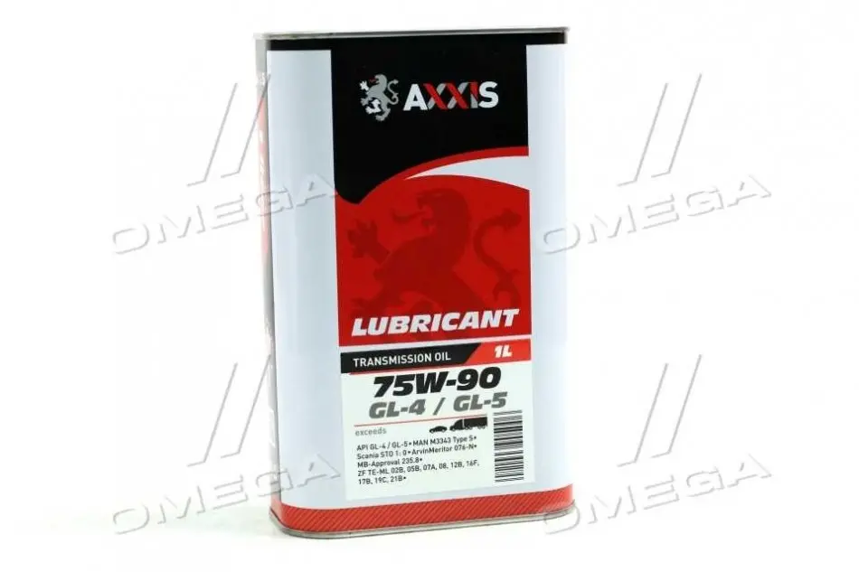 Олива трансміс. 75W-90 GL-4/GL-5 (Каністра 1л) AXXIS AX-2060 (фото 1)
