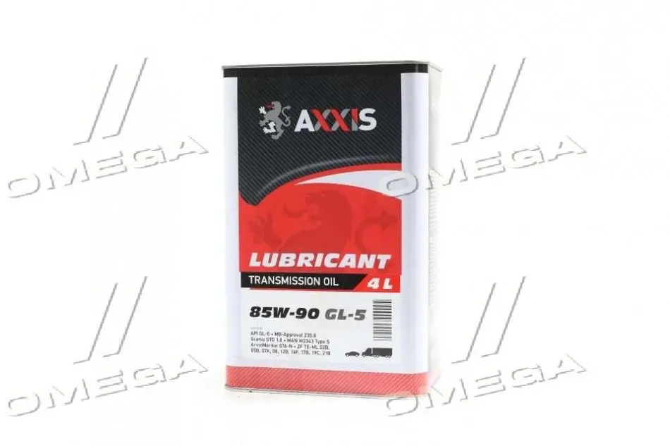 Олива трансміс. 85w-90 (Каністра 4л) AXXIS AX-2072 (фото 1)
