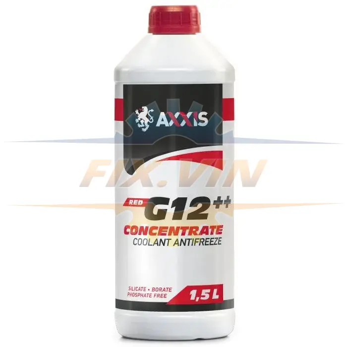 Антифриз красный концентрат G12++ -80C 1,5л AXXIS AX-2085 (фото 1)