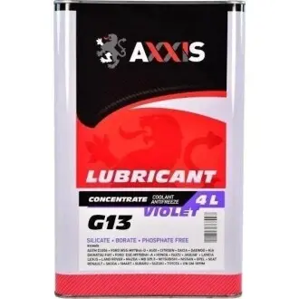 Антифриз Фіолетовий концентрат G13 -80C 4л AXXIS AX-2089