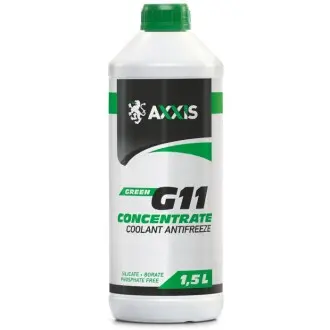 Антифриз Зеленый концентрат G11 -80C 1,5л AXXIS AX-2090