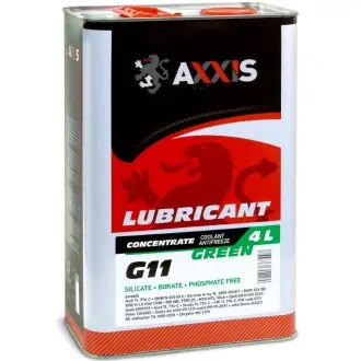 Антифриз Зелений концентрат G11 -80C 4л AXXIS AX-2091
