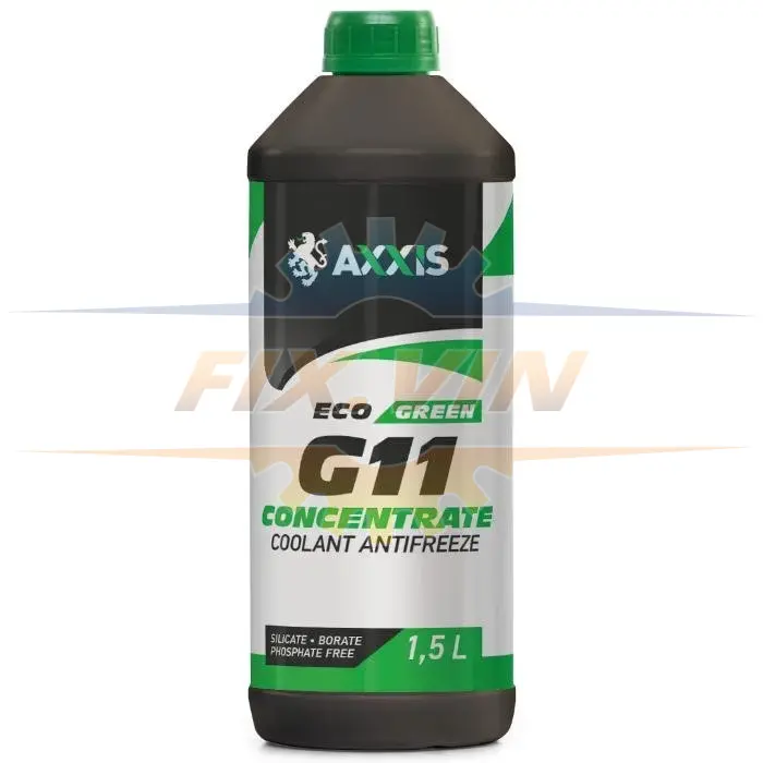 Антифриз Eco-80C зеленый G11 концентрат 1,5л AXXIS AX-P999-G11Gr ECO1,5 (фото 1)