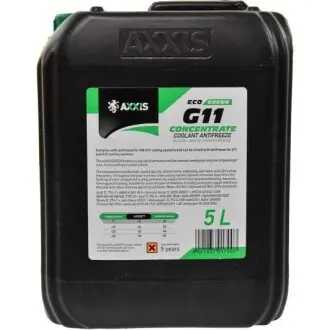 Антифриз Eco-80C зеленый G11 концентрат 5л AXXIS AX-P999-G11Gr ECO5l