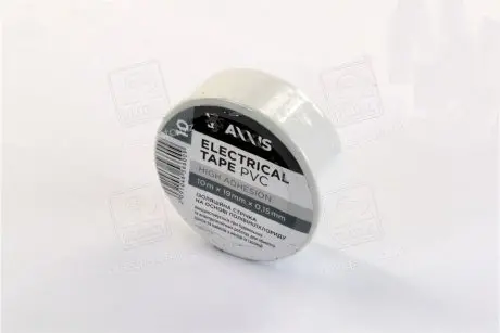 Ізолента біла 19mm*10м <> AXXIS ET-912 W