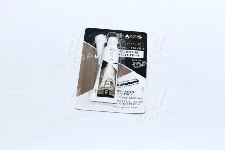 Герметик мідний силіконовий високотемпературний 32гр AXXIS VSB-005