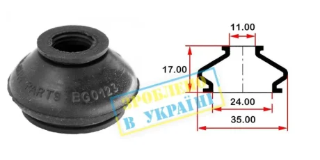 Пыльник опоры BELGUM PARTS BG0123