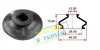 Пильовик поперечної рульової тяги BMW E39, E38 BELGUM PARTS BG0124 (фото 1)