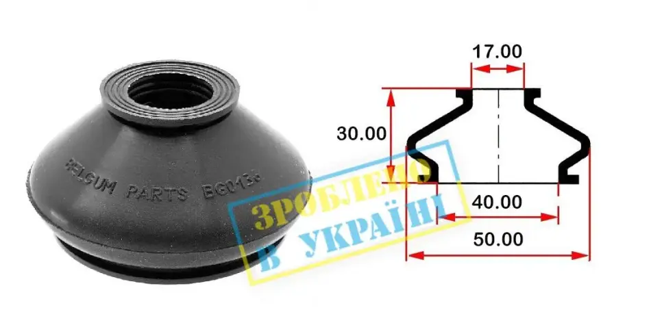 Пильовик кульової опори BELGUM PARTS BG0136 (фото 1)