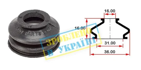 Пильовик кульової опори BELGUM PARTS BG0145