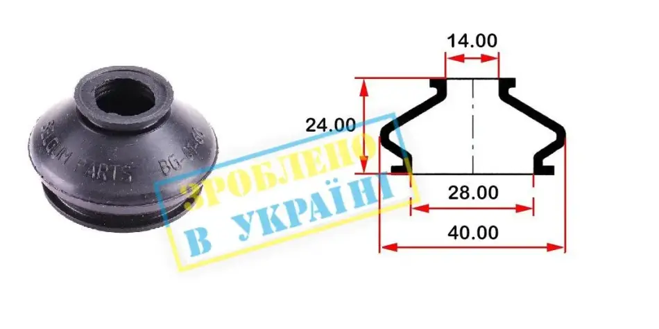 Пильовик кульової опори BELGUM PARTS BG0160 (фото 1)