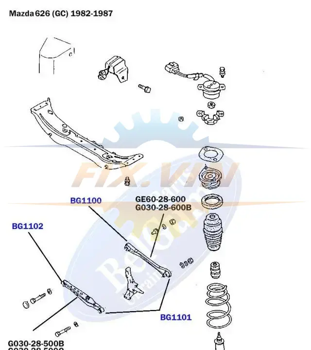 Сайлентблок поперечного важеля задньої підвіски внутрішній BELGUM PARTS BG1102 (фото 1)