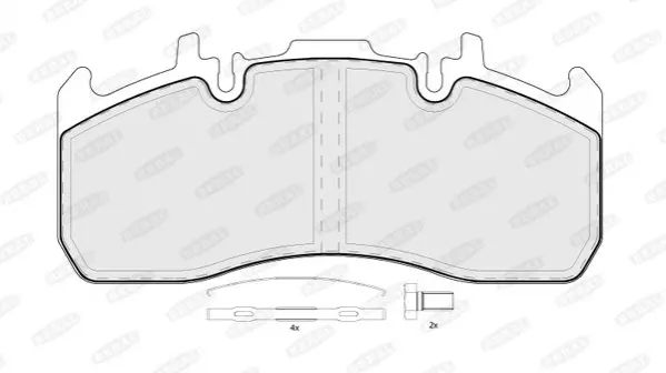 Комплект гальмівних колодок, дискове гальмо, Meritor Elsa 225-1 BERAL BCV29173TK (фото 1)