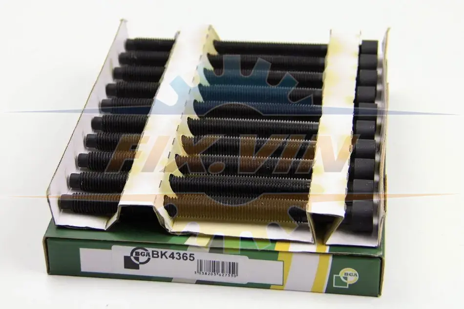 Комплект болтів з головкою системи TORX з чорного металу BGA BK4365 (фото 1)