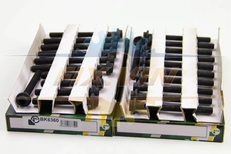 Комплект болтів з головкою системи TORX з чорного металу BGA BK6360 (фото 1)