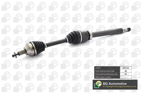 Піввісь BGA DS2332R
