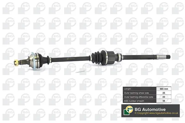 Піввісь BGA DS6722RA (фото 1)