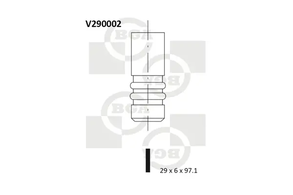 Клапан двигуна BGA V290002 (фото 1)