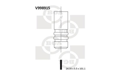 Клапан двигуна BGA V998915