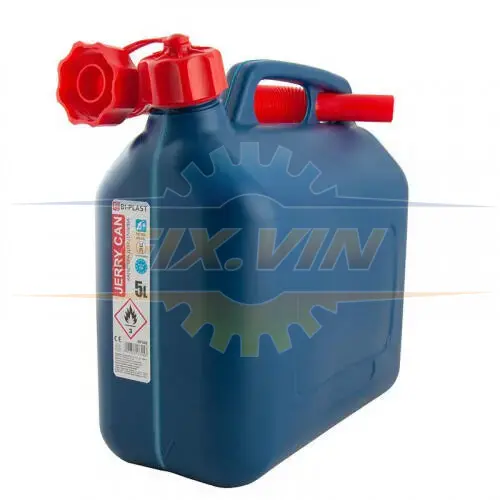 Каністра пластикова HDPE для палива 5л з лійкою Bi-Plast BP-305 (фото 1)