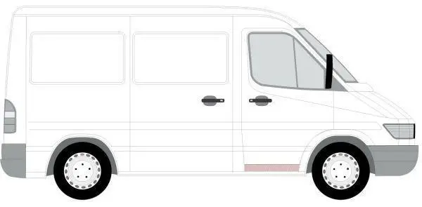 Ремонтна панель дверей передн прав (Підлога) MERCEDES SPRINTER 901, 902, 903, 904, 905 VW LT II 01.95-07.06 BLIC 6015003546132P (фото 1)