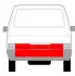 Ремонтна панель дверей задн (обшивка, нижня частина) VW TRANSPORTER T4 07.90-04.03 BLIC 6508049558720P (фото 2)