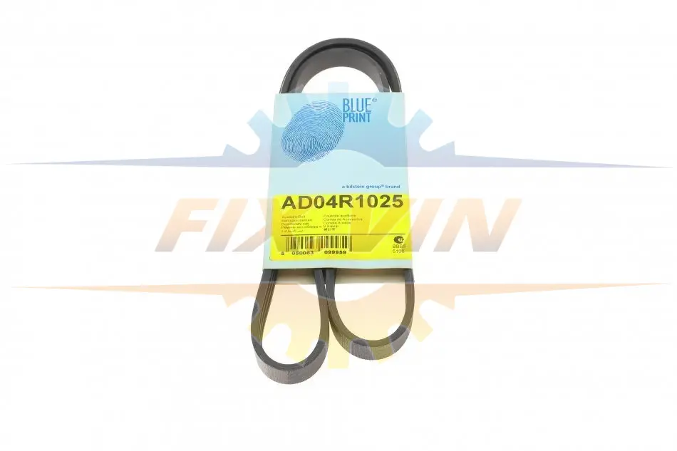 Ремінь генератора поліклиновий BLUE PRINT AD04R1025 (фото 1)