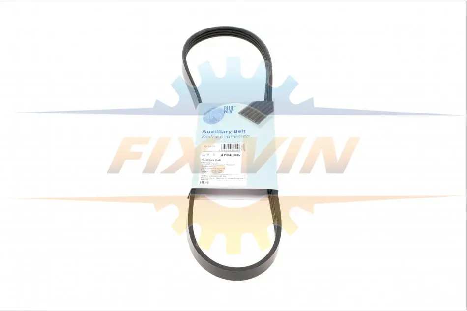 Ремінь генератора поліклиновий BLUE PRINT AD04R830 (фото 1)