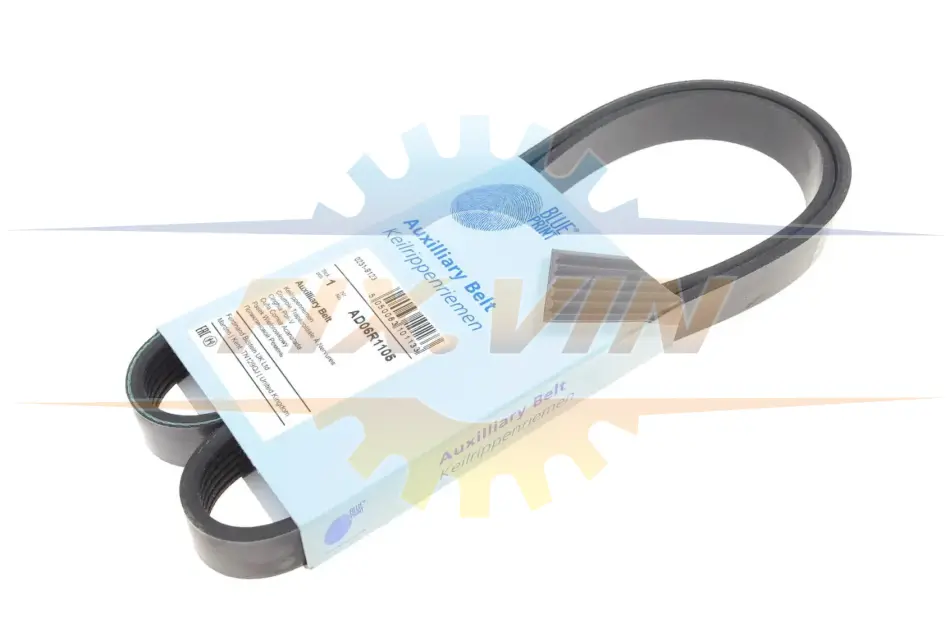 Ремінь генератора поліклиновий BLUE PRINT AD06R1105 (фото 1)
