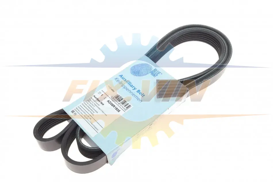Ремінь генератора поліклиновий BLUE PRINT AD06R1805 (фото 1)