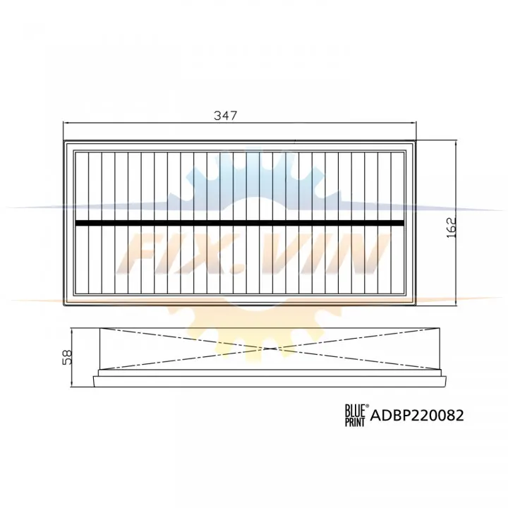 Фільтр повітряний Land Rover Defender 19- (вир-во Blue Print) BLUE PRINT ADBP220082 (фото 1)
