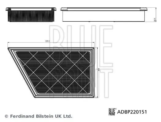 Фільтр повітряний BLUE PRINT ADBP220151 (фото 1)