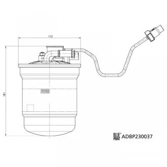 Blue Print Фільтр палива BLUE PRINT ADBP230037