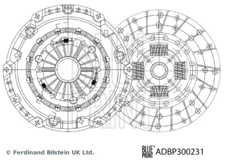 Blue Print Комплект зчеплення BLUE PRINT ADBP300231
