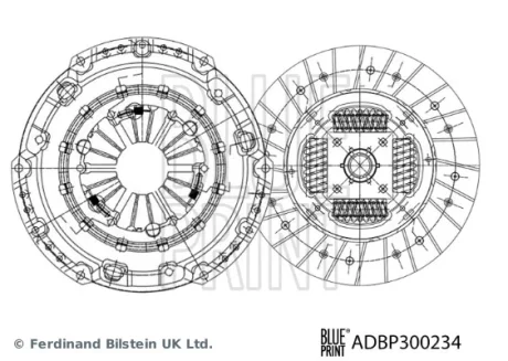 Blue Print Комплект зчеплення BLUE PRINT ADBP300234