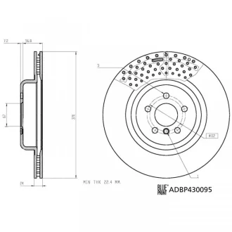Blue Print Гальмівний диск BLUE PRINT ADBP430095