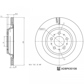 Blue Print Гальмівний диск BLUE PRINT ADBP430108