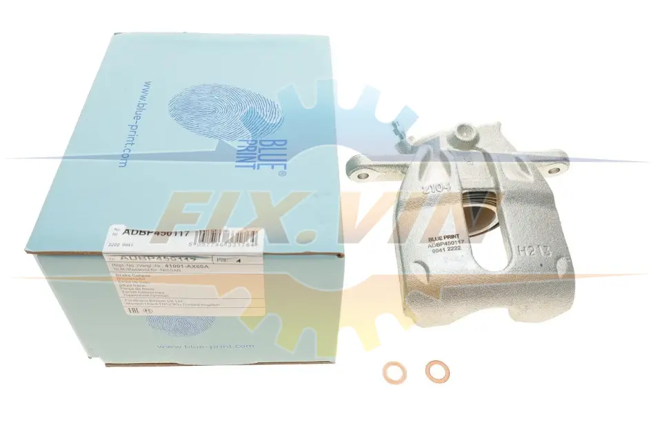 Супорт гальмівний (передній) (R) Nissan Micra/Note 02-13 BLUE PRINT ADBP450117 (фото 1)