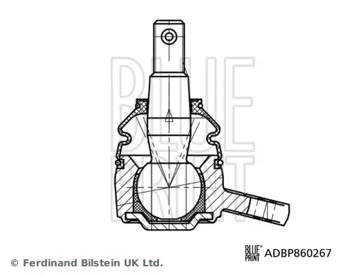 Blue Print Нижній/верхній кульовий шарнір BLUE PRINT ADBP860267 (фото 1)