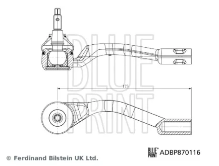 Blue Print Наконечник, поперечна кермова тяга BLUE PRINT ADBP870116