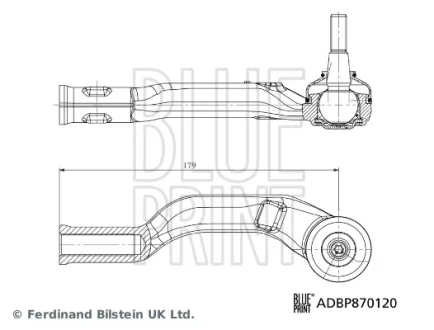 Blue Print Наконечник, поперечна кермова тяга BLUE PRINT ADBP870120