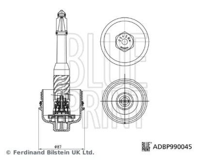 Кришка фільтра (Blue Print) BLUE PRINT ADBP990045