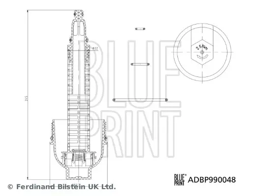Кришка фільтра (Blue Print) BLUE PRINT ADBP990048 (фото 1)