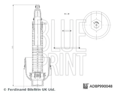Кришка фільтра (Blue Print) BLUE PRINT ADBP990048